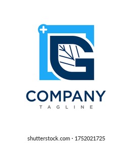 This is a g letter logo template