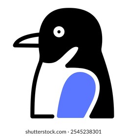 Este icono del pingüino de Galápagos es adecuado para la conservación de la vida silvestre, la protección de los animales y el bienestar animal, etc.