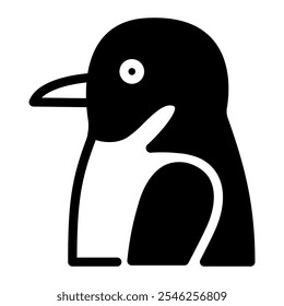 Este icono del pingüino de Galápagos es adecuado para la conservación de la vida silvestre, la protección de los animales y el bienestar animal, etc.