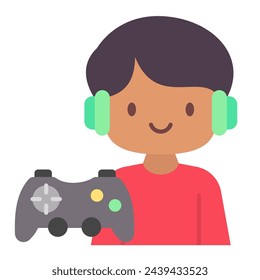 This Gamer icon is suitable for Profession, occupation, job, avatar, etc.
