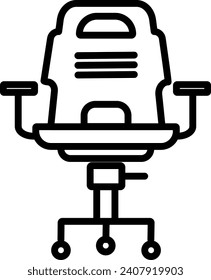 this is a gaming chair icon in unique style