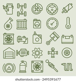 este es el garage icon pack, formato eps 10