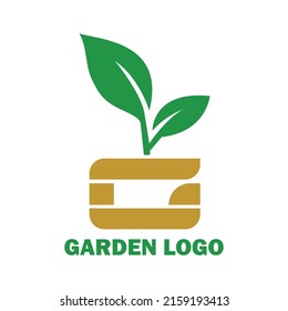 This is a garden logo design