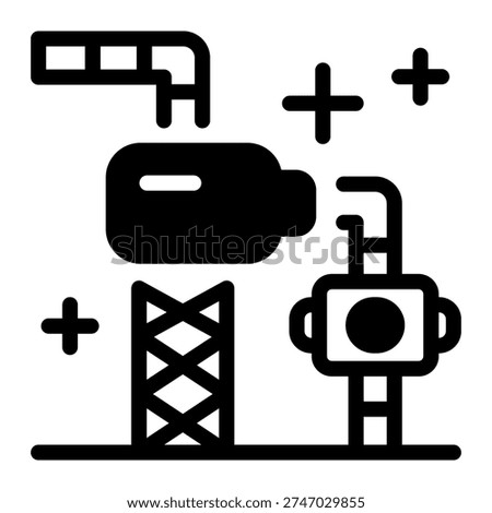 This Gaspipeline icon is suitable for oil and gas.