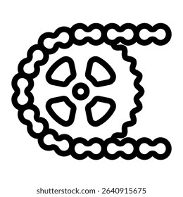 This Gear icon is suitable for Bycycle, Sport, Healthy Lifestyle, etc