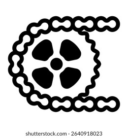 This Gear icon is suitable for Bycycle, Sport, Healthy Lifestyle, etc