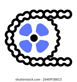 This Gear icon is suitable for Bycycle, Sport, Healthy Lifestyle, etc