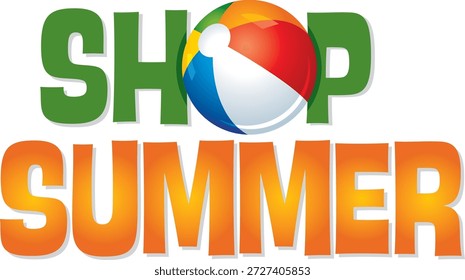 This generic “Shop Summer” promotional graphic is designed for seasonal retail campaigns and end-of-season sales. It highlights summer shopping themes such as discounts on apparel, beachwear, outdoor accessories, and lifestyle products. Ideal for e-commerce banners, social media ads, websites, flyers, and digital marketing materials.