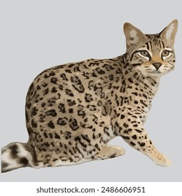 Este es un gato de Geoffroy (Leopardus geoffroyi)