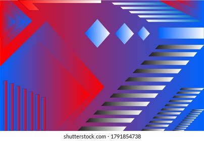 this is a geometric illustration. can also be seen as a background. which has aesthetic value