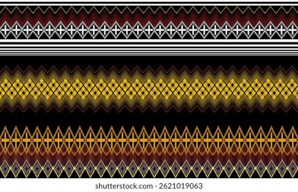 This geometric pattern features clean lines, symmetrical shapes, and a rhythmic repetition of forms that create a sense of order and balance. From bold triangles and hexagons to delicate latticework a