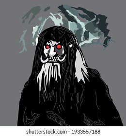 This is a ghost vector artwork in Indonesia
