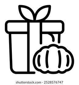 This Gift icon is suitable for Thanksgiving day and autumn season, etc.