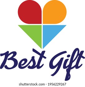 Este es el logo de regalo. El nombre del logo es "mejor regalo", puedes usar gratis el logo. ¿Si otro diseño de logo ? luego contacta conmigo.