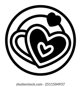 Este icono de corazón de jengibre es adecuado para Oktoberfest, Festival, evento tradicional alemán, etc.
