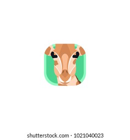 This giraffe app icons logo vector would suitable with your animal content zoo needs