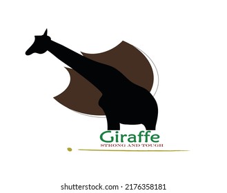 Das ist eine Giraffe, die einen langen Hals hat.