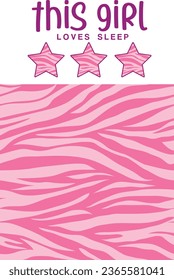 this girl animal print star pattern