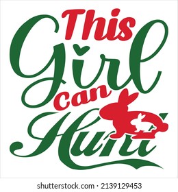 This Girl Can Hunt, vector file.