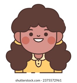 Este icono de la chica es adecuado para el Día Universal del Niño