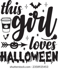 This girl loves Halloween eps file