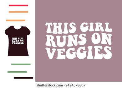 This girl on veggies t shirt design