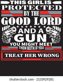 This girl is protected by the good lord