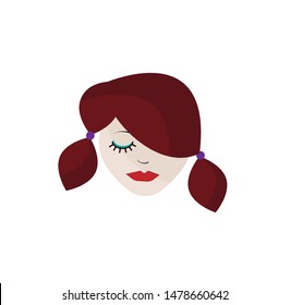 This is girl vector clip art