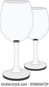 Este es un vaso para beber vino.