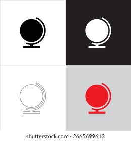 This globe symbol represents global connection and exploration. It is perfect for travel, education, and business designs. Use it to enhance worldwide or international-themed visuals effectively.