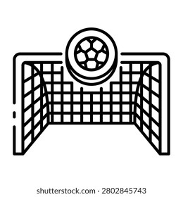 This Goal post icon is suitable for World Cup, Football Sport, etc