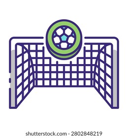 This Goal post icon is suitable for World Cup, Football Sport, etc