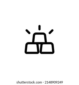 this is a gold icon. outline icon