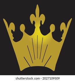 Este Es Un Vector De La Corona De Oro.