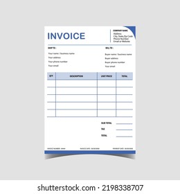 This is a good quality invoice design.