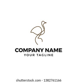 This is goose monoline logo design