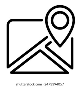 This GPS icon is suitable for digital nomad, freelancer, working at home, etc.