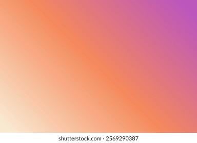 This gradient background transitions between soft orange, peach, and violet tones. It conveys a dreamy, calming, and uplifting vibe, reminiscent of twilight skies or a serene sunset.