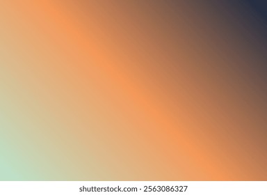 This gradient background transitions through soft, earthy tones of beige, orange, and muted navy blue, evoking warmth, sophistication, and a sense of calmness resembling a desert sunset.