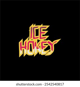 This is a graffiti style ice hokey handwriting suitable for logo designs, icons, t-shirts, text effects, sports, wallpapers, stickers and others