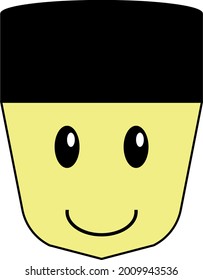 This graphic depicts a person wearing a songkok, which represents Malay culture.