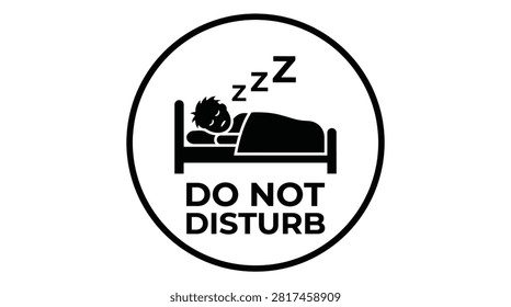 This graphic depicts a sleeping person in a bed, rendered as a black silhouette against a white background, with accompanying text.