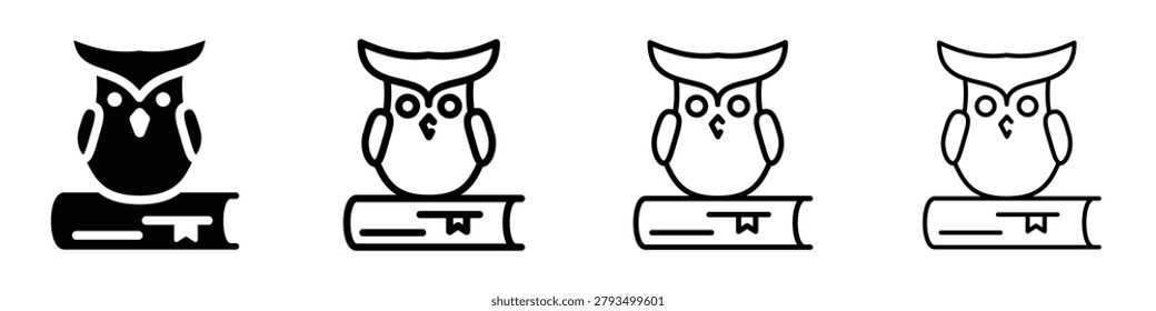 This graphic features an owl sitting on an open book, representing wisdom, learning, and academic pursuits