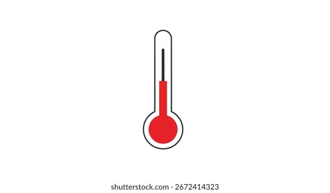 Este gráfico cuenta con un termómetro rojo que indica un nivel de temperatura. Se puede utilizar para representar conceptos relacionados con el cambio climático, afecciones médicas como la fiebre, pronósticos de Clima o