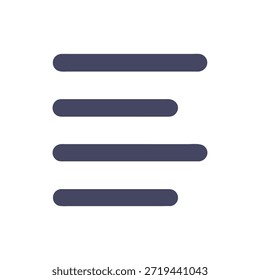 Este gráfico ilustra cuatro líneas Horizontales en un estilo simple y plano sobre un fondo negro. Es limpio y moderno.