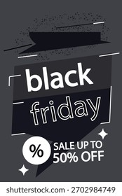 This graphic is perfect for promoting Black Friday deals and special offers during the shopping season