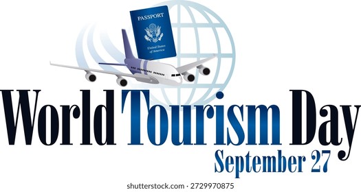 Diese Grafik stellt den Welttourismustag dar, der jährlich am 27. September begangen wird und die Bedeutung des Tourismus für die Förderung des kulturellen Austauschs, des Wirtschaftswachstums und des globalen Verständnisses hervorhebt. Der Tag fördert nachhaltige Reisepraktiken und sensibilisiert für die sozialen, kulturellen und ökologischen Auswirkungen des Tourismus.