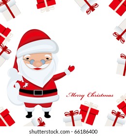 This graphic is santa claus. Illustration vector.