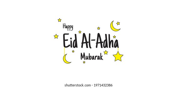 This graphic vector illustration is an Eid al-Adha greeting. This vector graphic is great for greeting cards, posters, design, wall decoration.