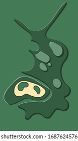 
Esta abstracción verde decorará tu habitación.